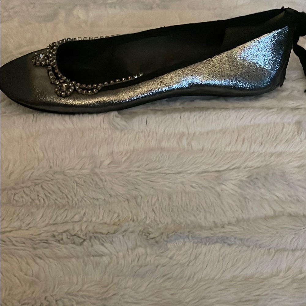 Elegant Silver Women's Flats